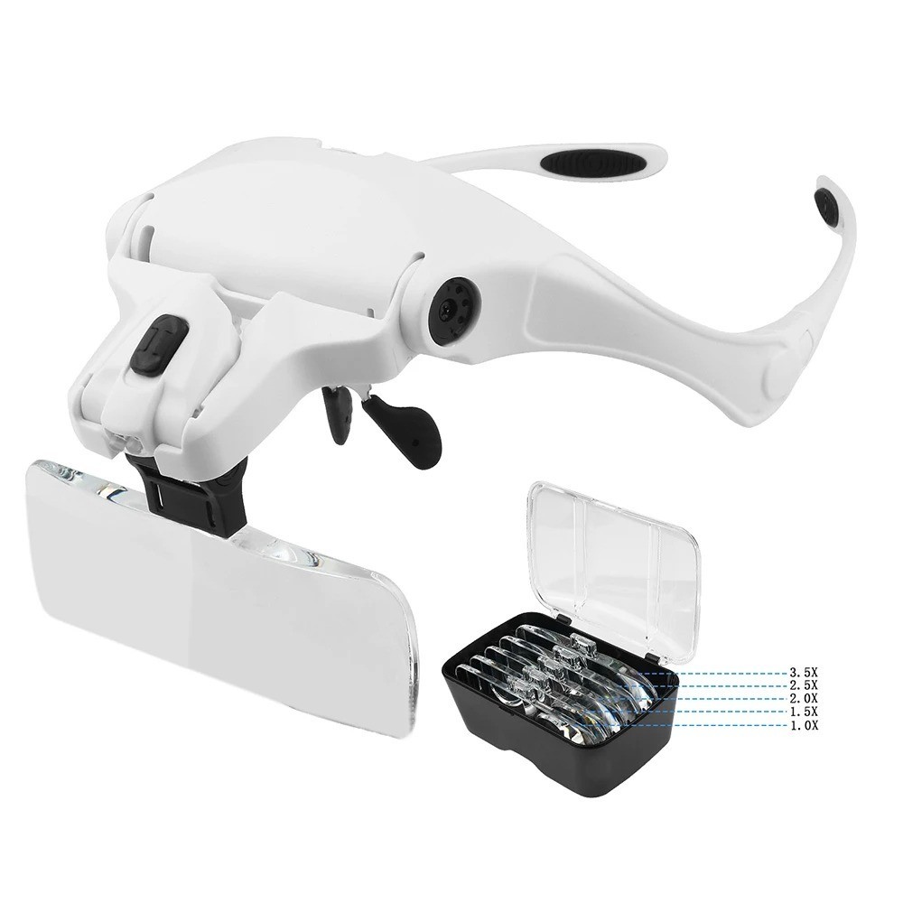 Magnifying Glasses Reading Illuminated Loupe Magnifier 1.0X 1.5X 2.0X 2.5X 3.5X