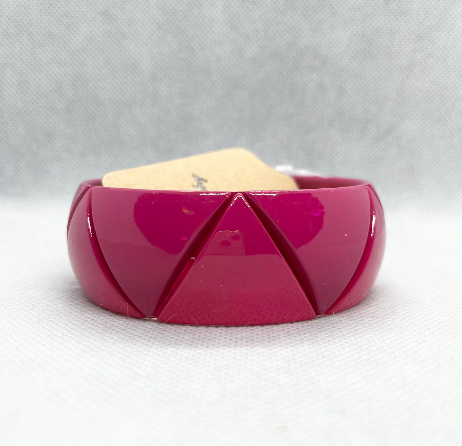 Bright Spring Solid Color Acrylic Triangle Bangle Cuff Bracelet