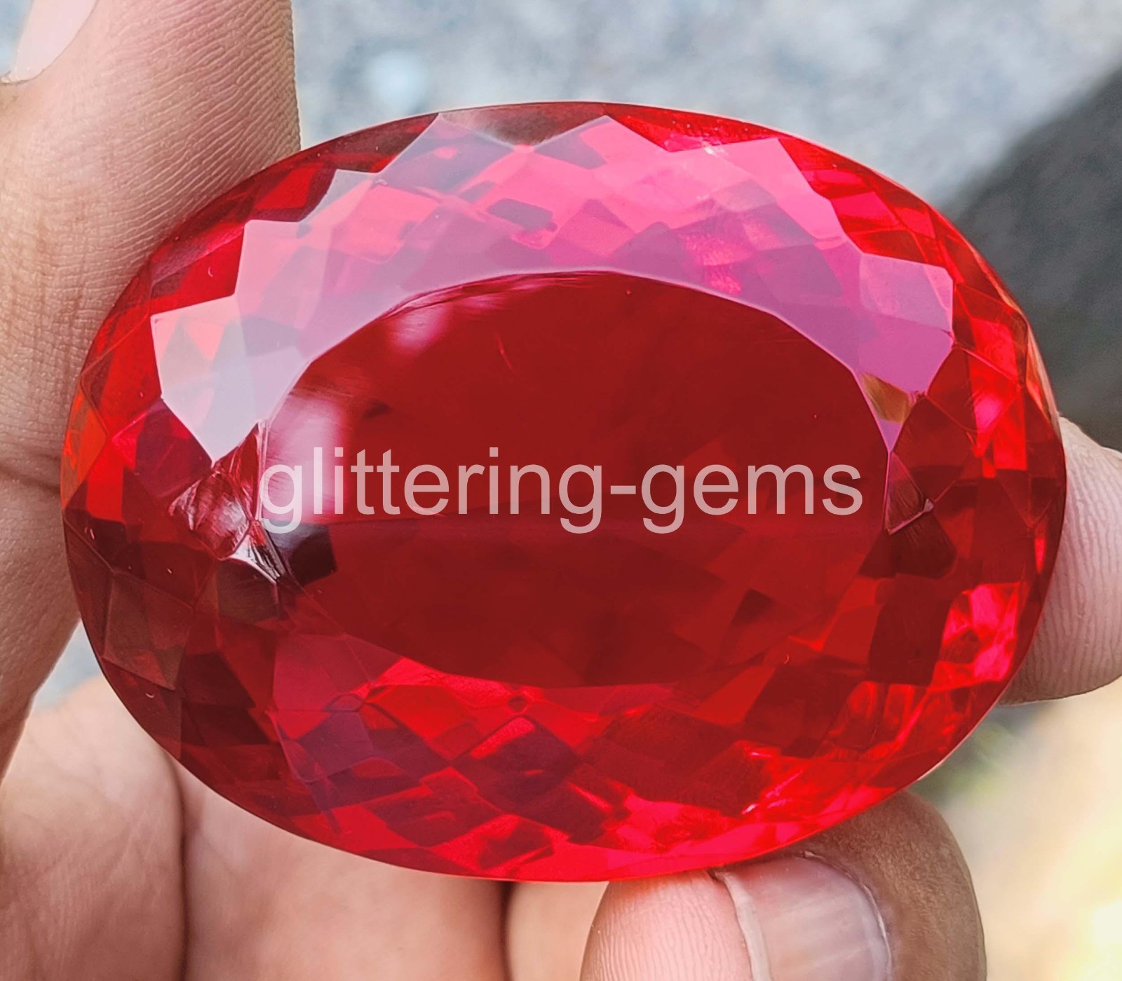 Radiant 2000 Ct Natural Red Ruby Oval Shape Certified IGL Loose Gemstone 6YHD