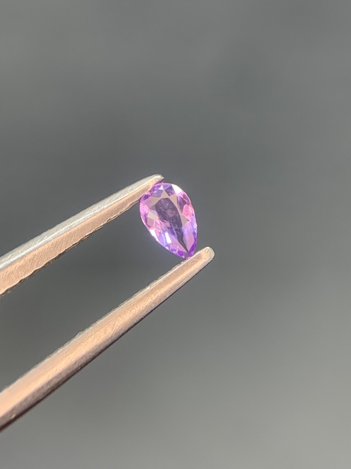 0.09/Ct,Rare Purple Pink Natural Hackmanite,Pear Cut,Uv re,highly tenebrescence,