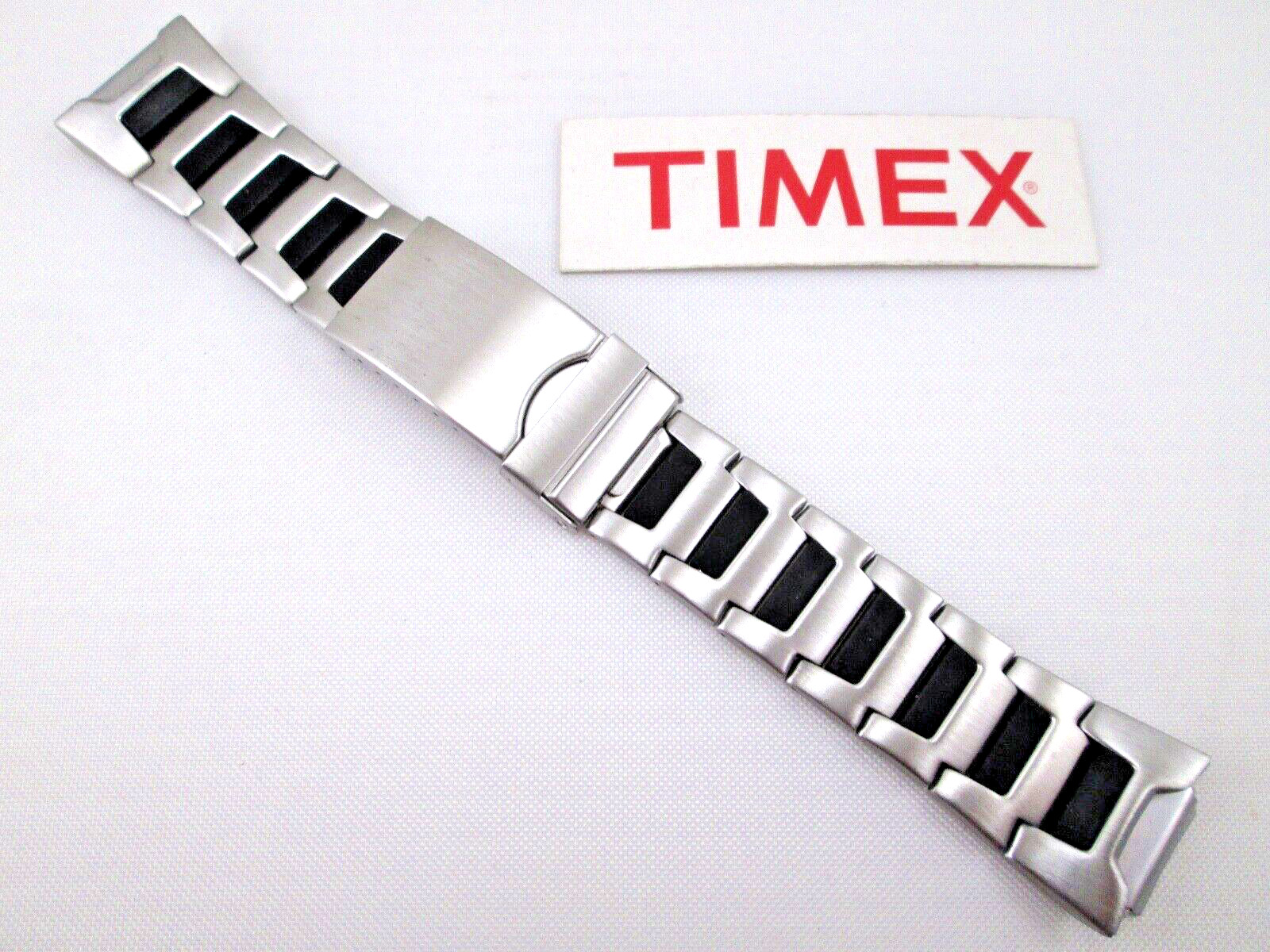 Genuine Timex Ironman T53952 men’s 16mm lug size stainless steel watch band NOS