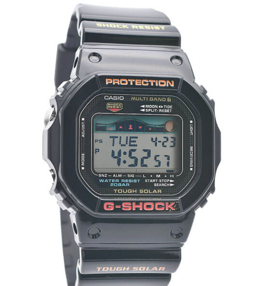 CASIO G-Shock GWX-5600-1JF Black G-Lide Tough Solar Radio Men’s Watch New in Box