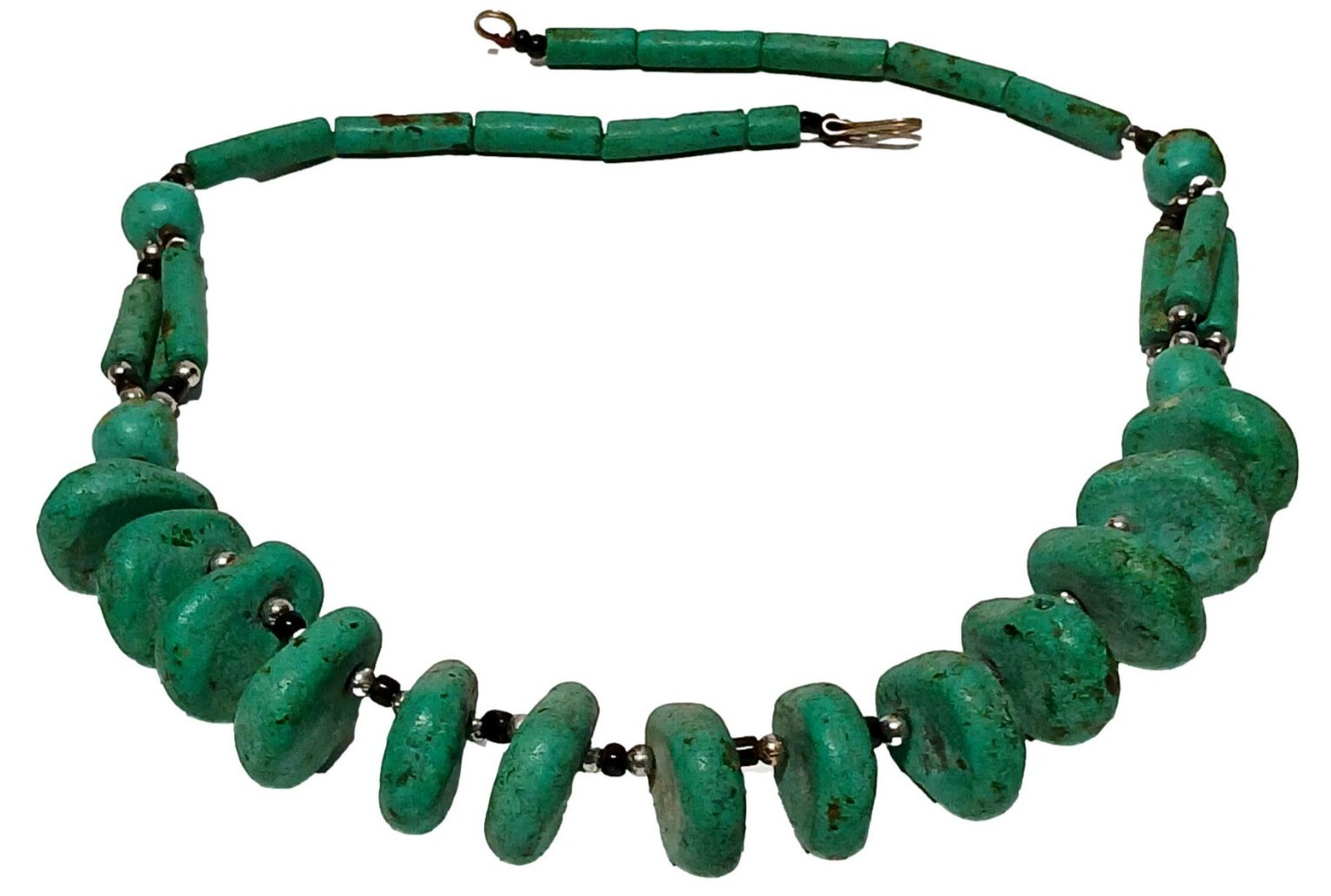 Handmade Moroccan Amazigh Berber Artisan Necklace – Green Stones Beads Necklace