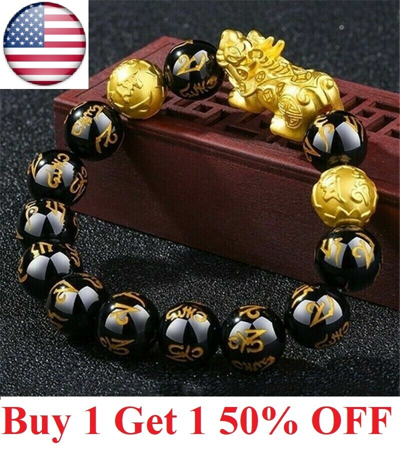 Feng Shui Beads Bracelet Pixiu Wealth And Good Luck Jewelry US fengsshui lucky