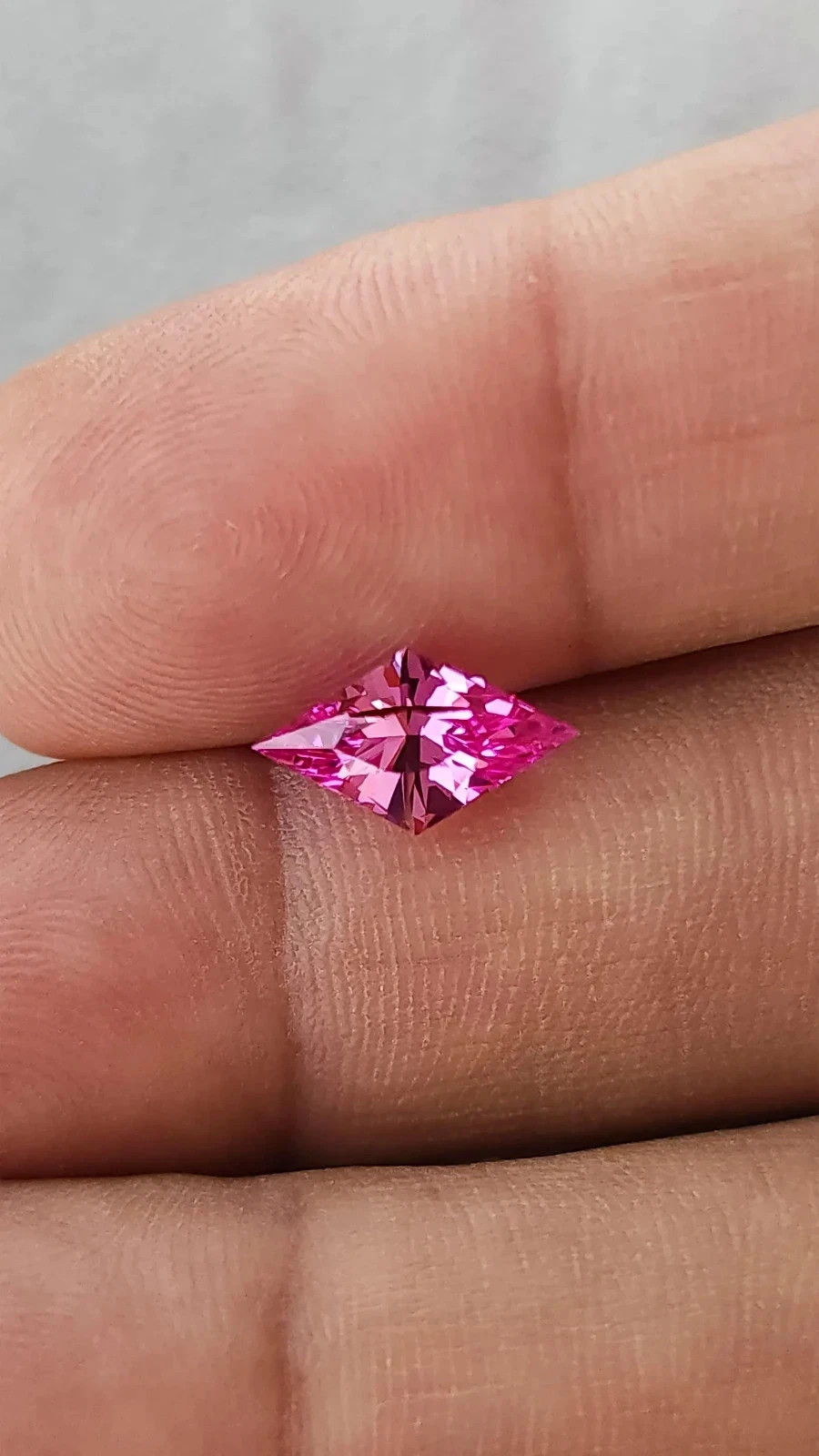 8.37 Ct Certified Natural Flawless Pink Sapphire Fancy Cut Loose A+ Gemstone