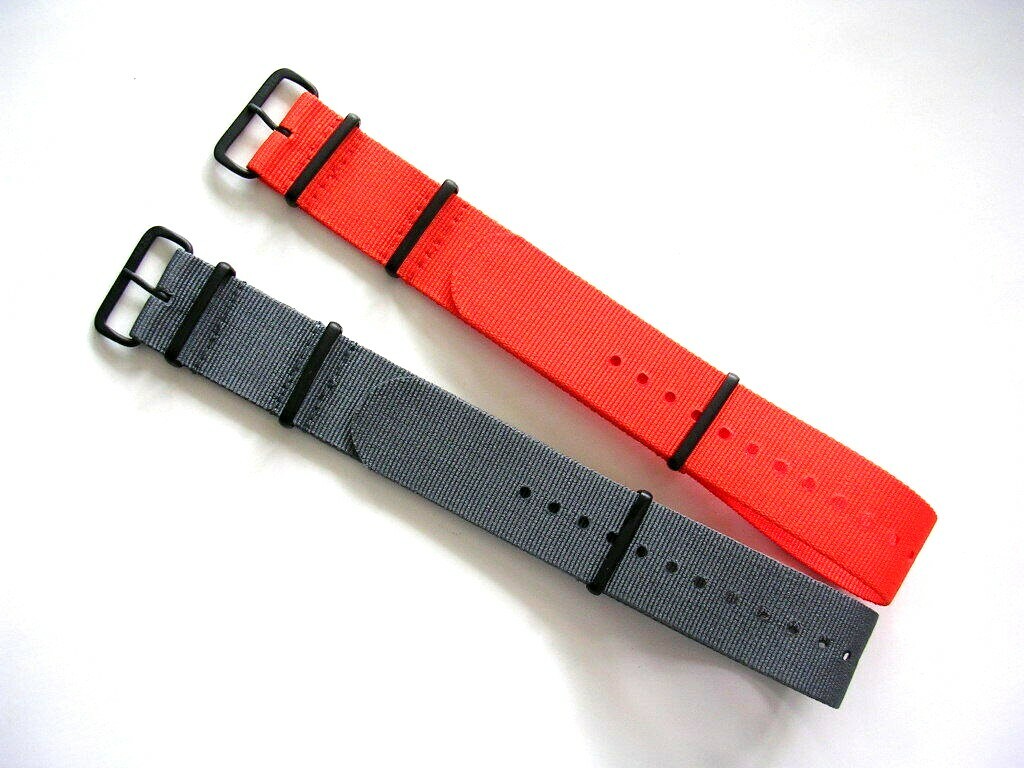 NATO ® X nylon watch band strap Coast Guard Orange 20m 22m g10 PVD RAF IW SUISSE