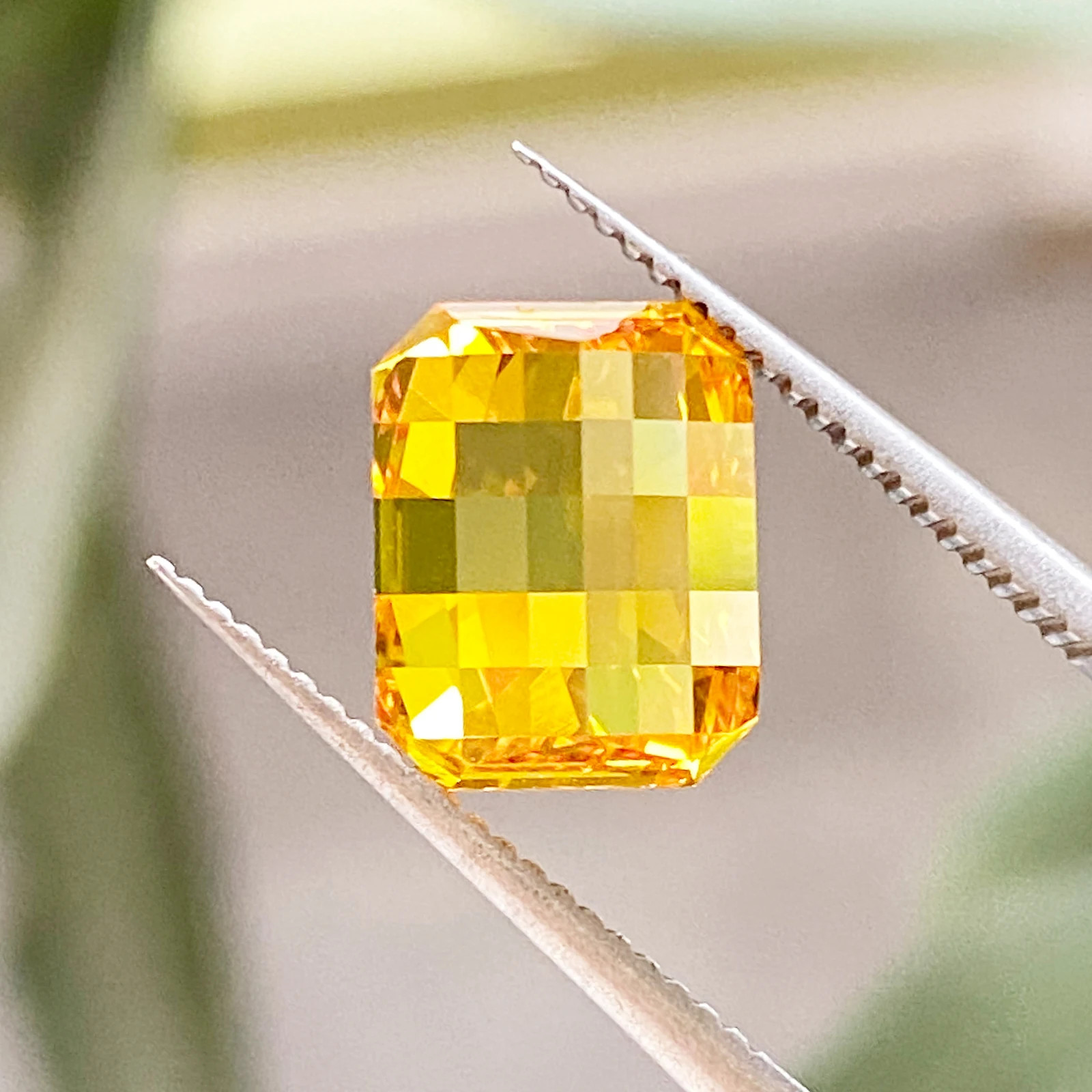 Rare 5A Cubic Zirconia Stone 0.5-4ct Emerald Square Pixel Cut for Jewelry Making
