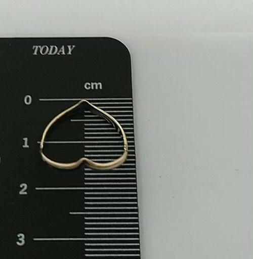9 Carat Yellow Gold 375, Small Full Wishbone Ring, Size M + Half