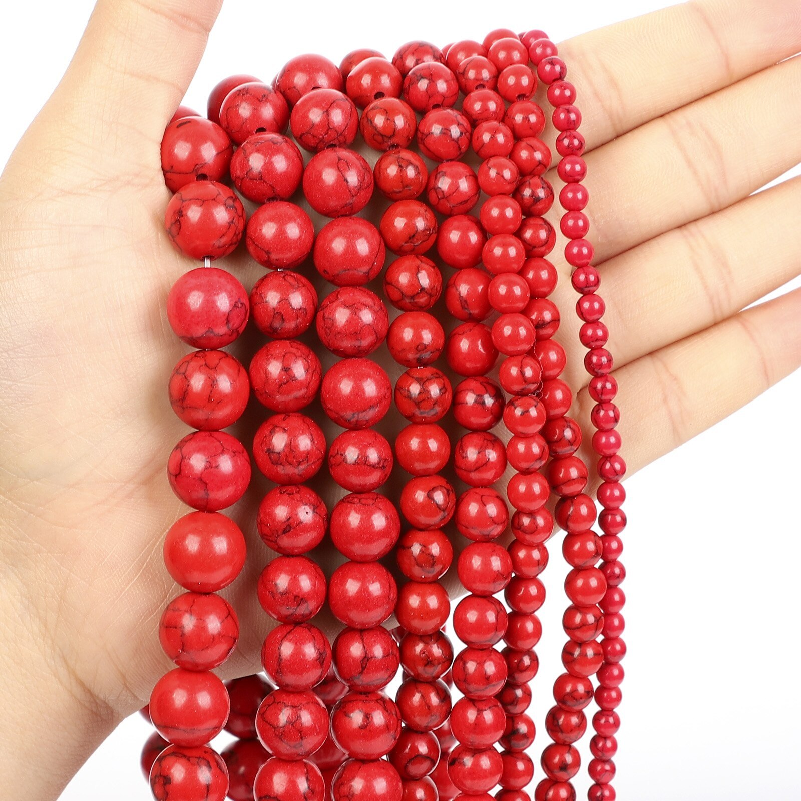 Natural Gemstone Round Spacer Loose Beads Jewelry Making 4mm 6mm 8mm 10mm 12mm