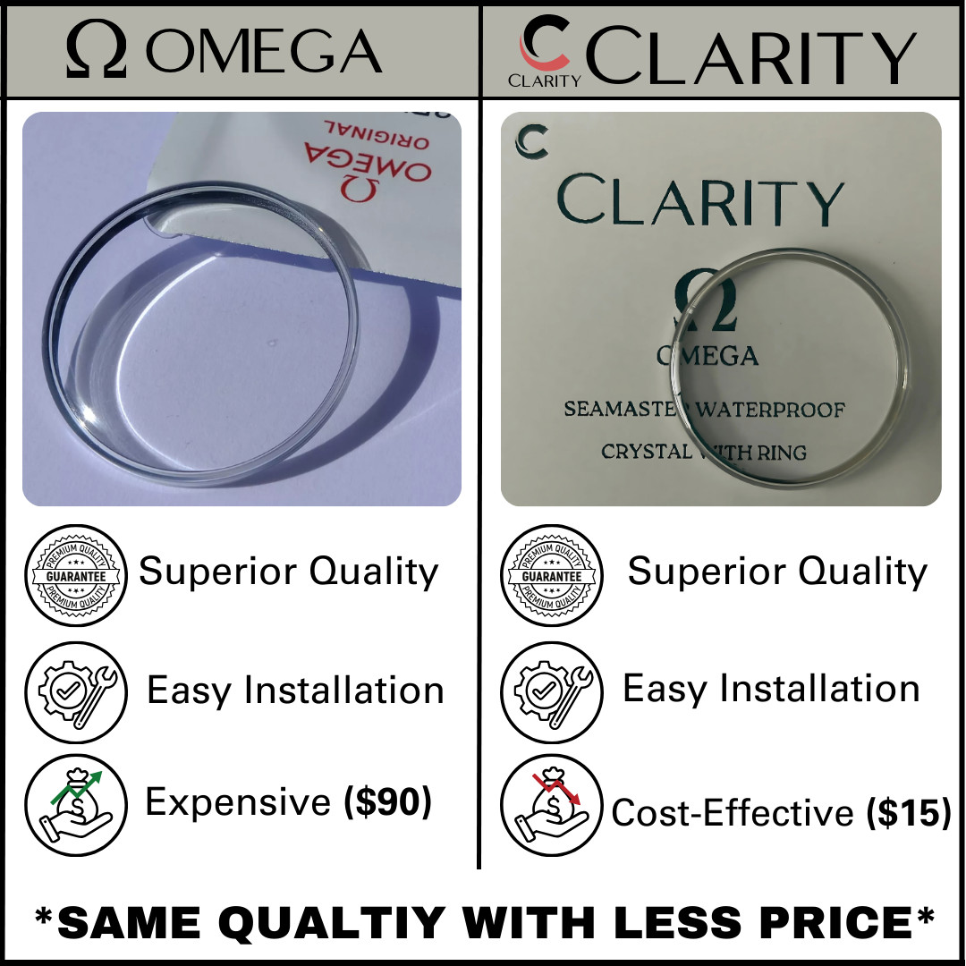Generic OMEGA Watch Crystal CommonSize Acrylic Watch Glass Seamaster Speedmaster