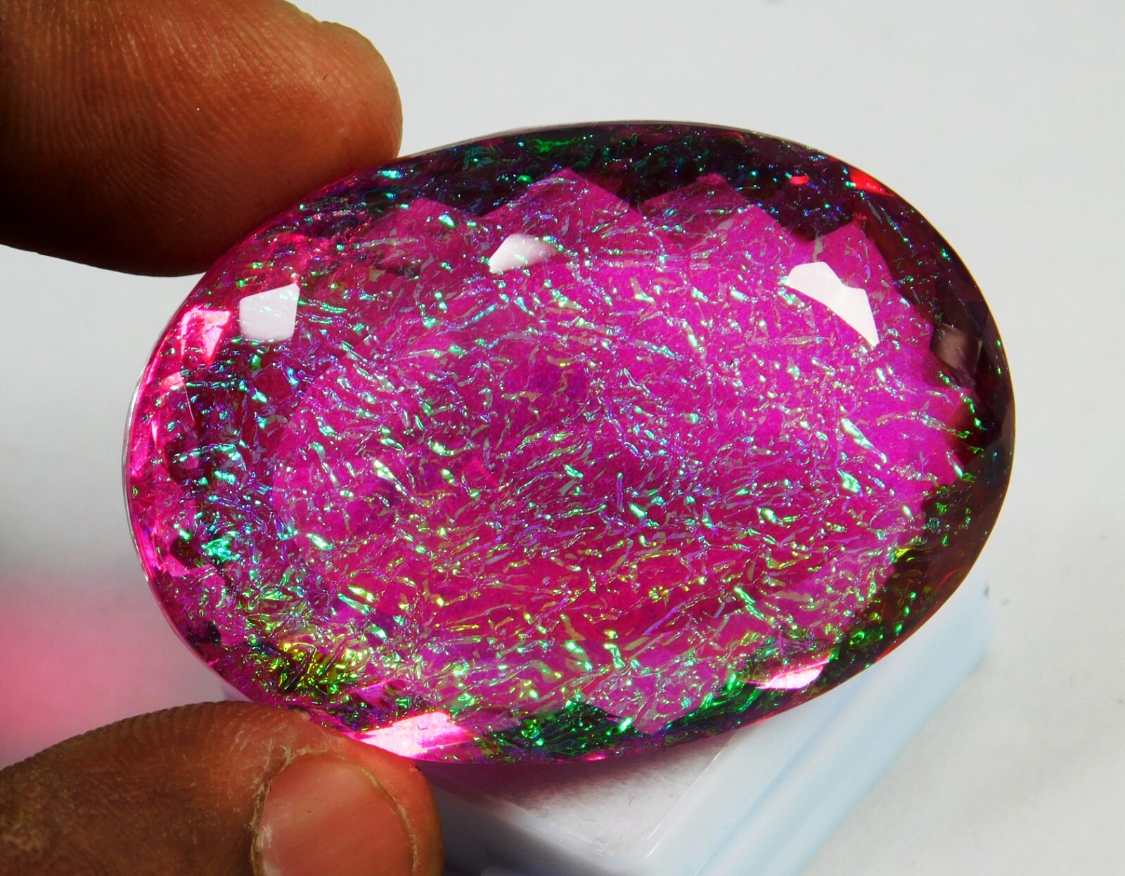 Natural 142.30 Ct Australian Monarch Fire Opal Oval Cut Certified Gemstone