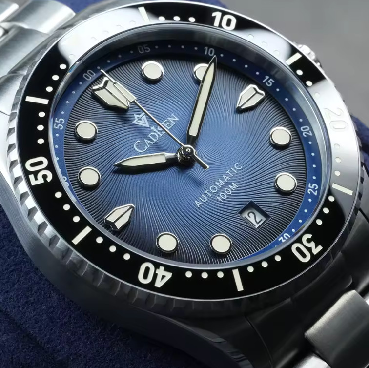 Cadisen Men’s Mechanical Wristwatch Sapphire Glass Stainless Steel Watch For Men