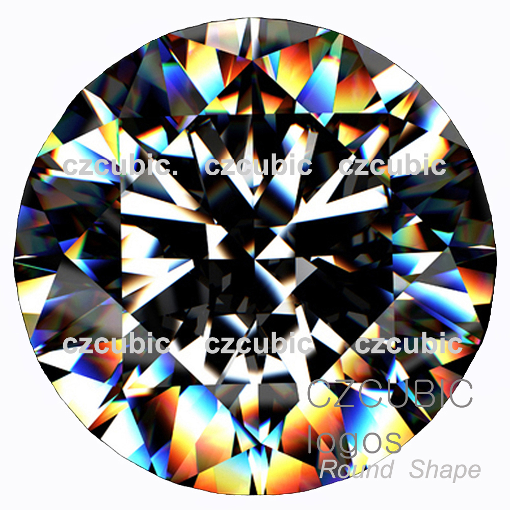 CUBIC ZIRCONIA BEST SUPER QUALITY LOOSE ROUND CZ / 7 STARS CLEAR CZ USA SHIPPER