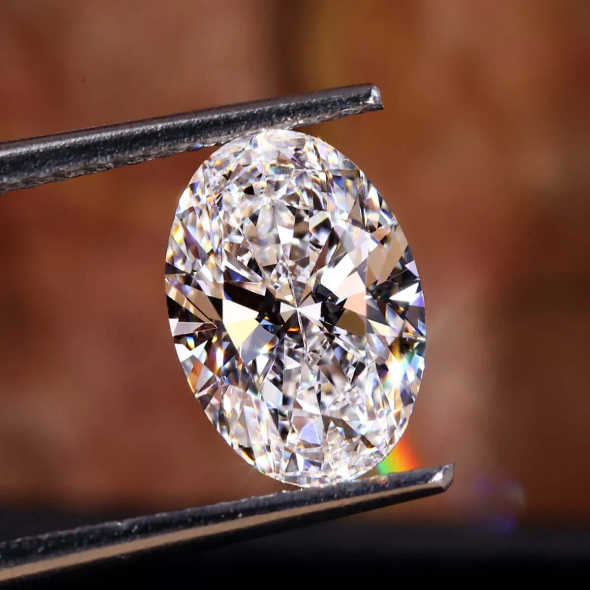 10.40 Ct Loose Moissanite Oval Cut 12 x 16 MM D Colorless IF Clarity Certified