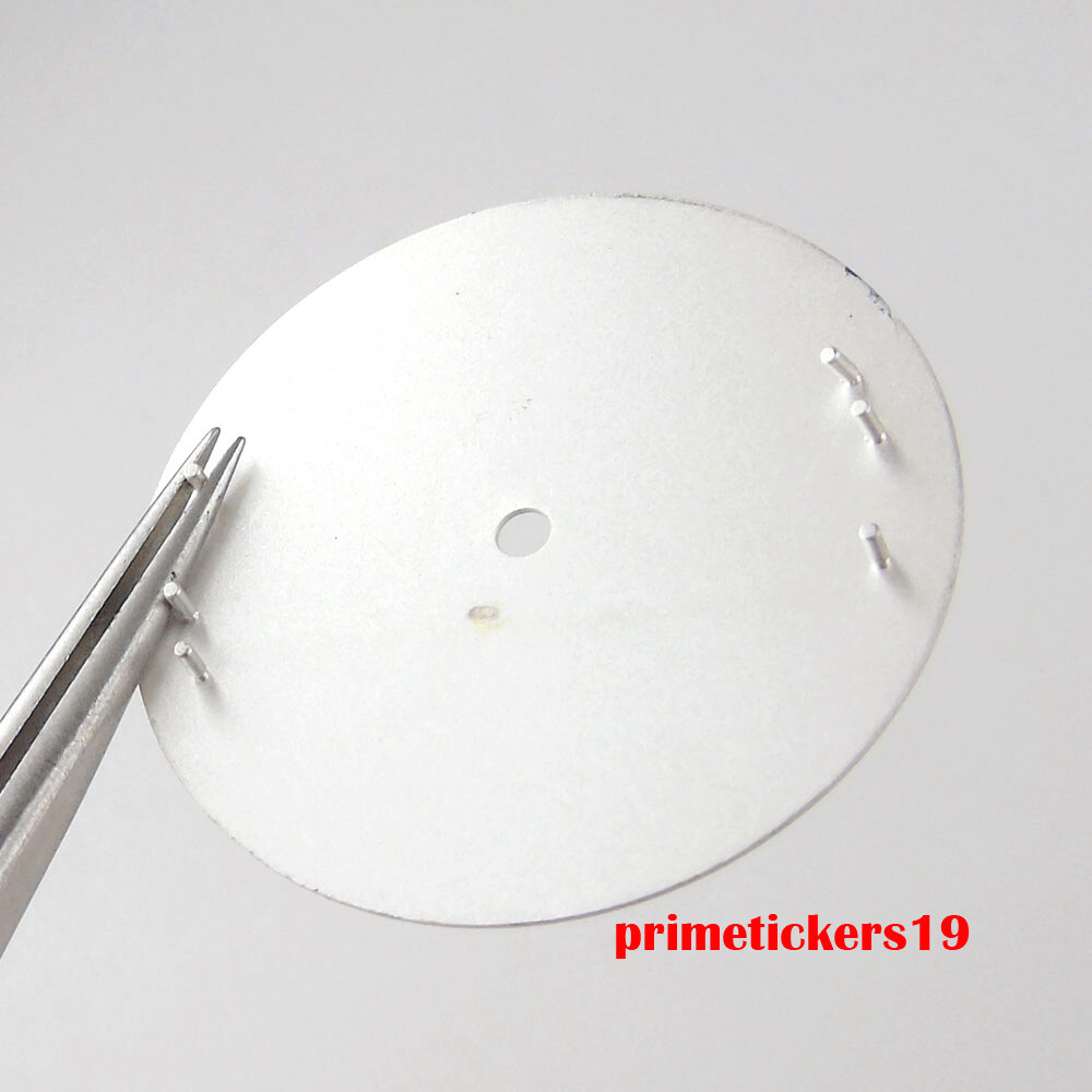 31mm Black White Watch Dial Face Hands Set Green Luminous Fit NH35 NH36 Movement