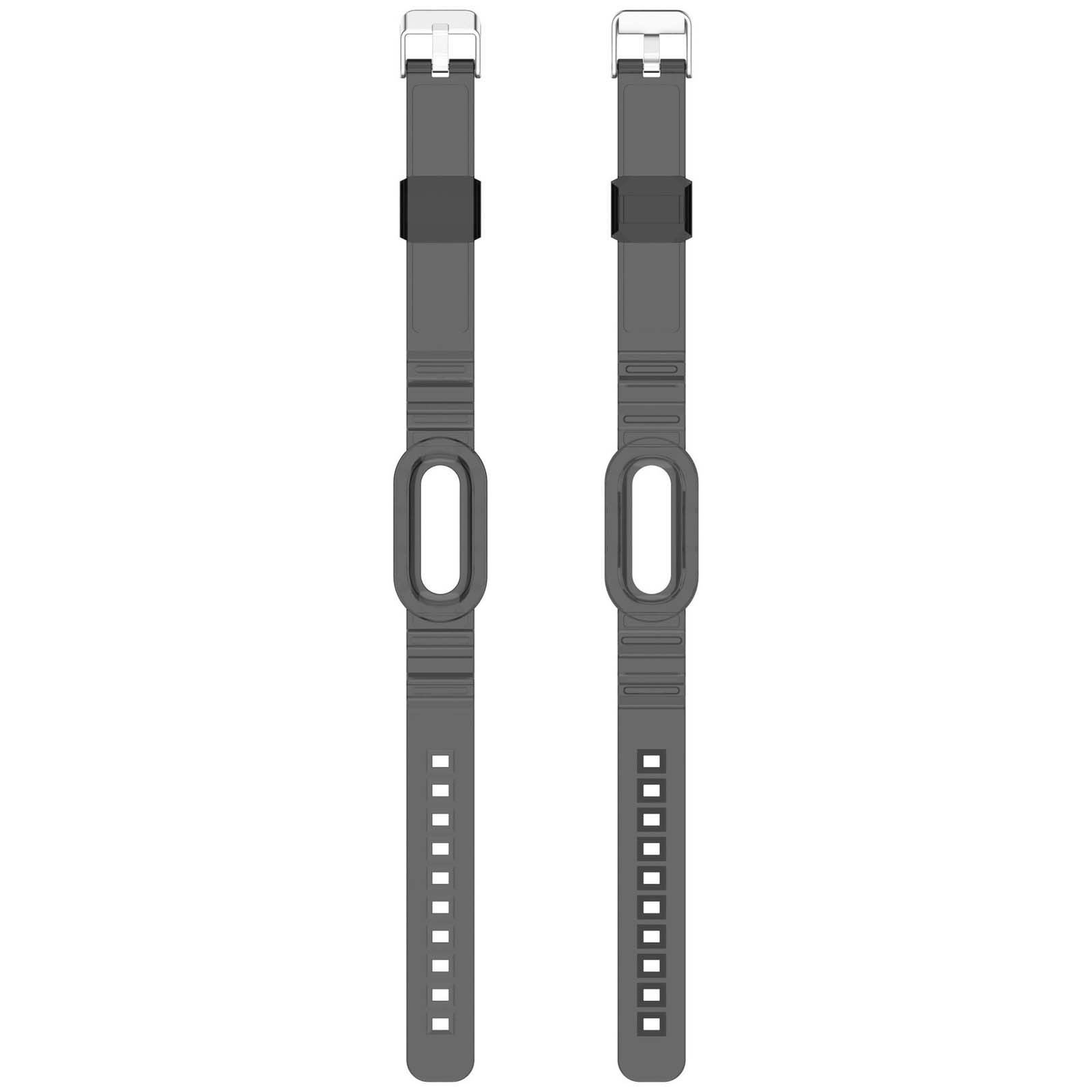 For Google Fitbit Air Transparent Adjustable Single-piece TPU Sports Strap Band