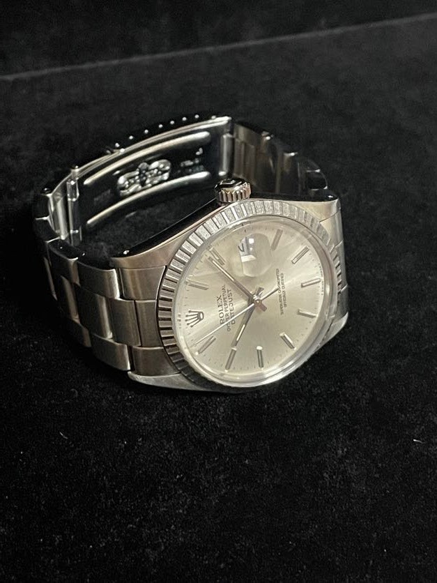 1984 Rolex Datejust 16030 Silver Dial SS Oyster IBM Award Watch No Papers 36mm