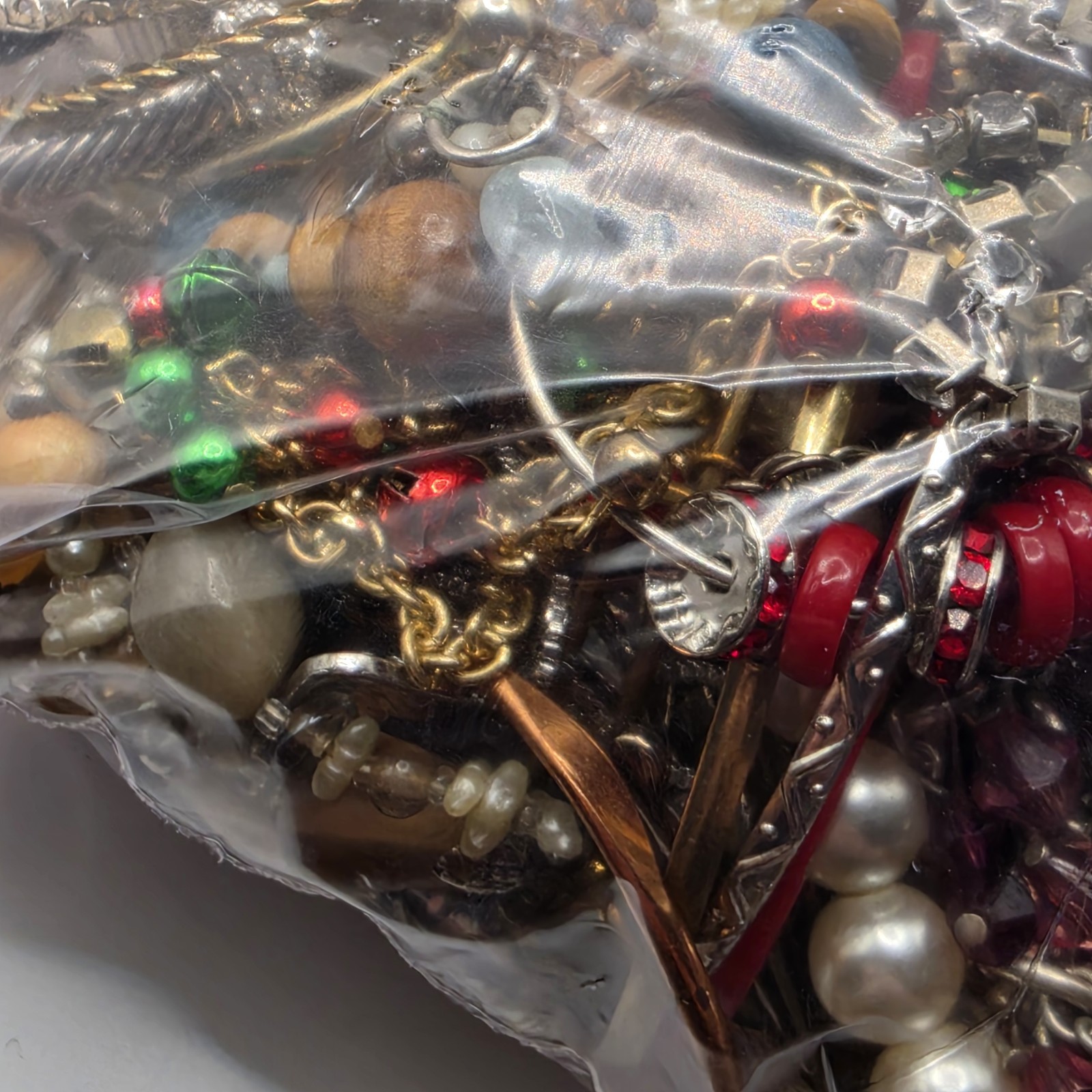 Bag Old Unsearched Jewelry Lot Vintage Estate Find Junk Drawer Aprox 4lbs