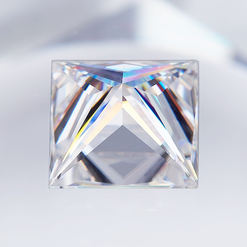 US Pass Test Princess Cut 0.1-5ct Moissanite Loose 1-5pcs GRA VVS1 Wholesale