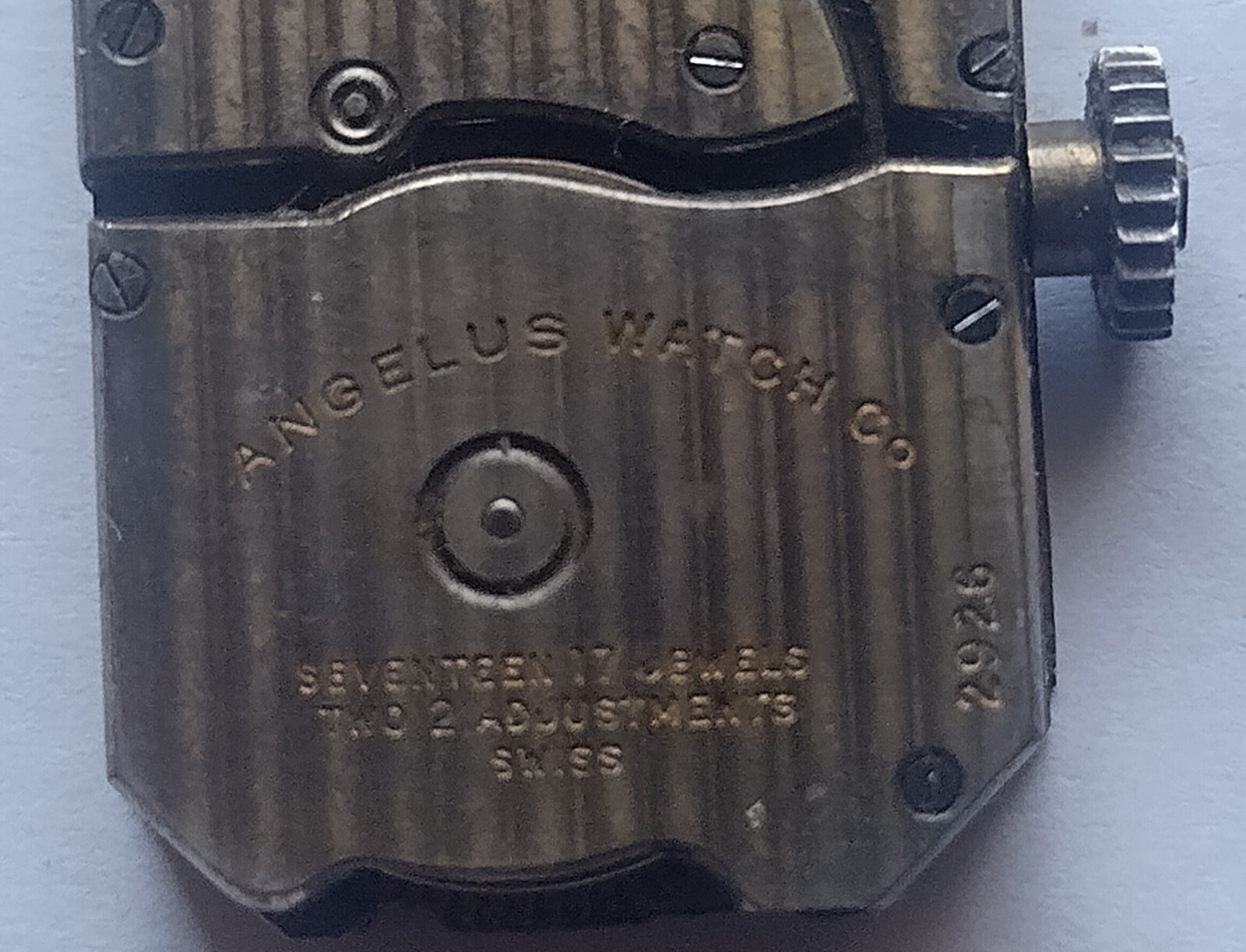Angelus 8 Days Sport wristwatch movement c.30s