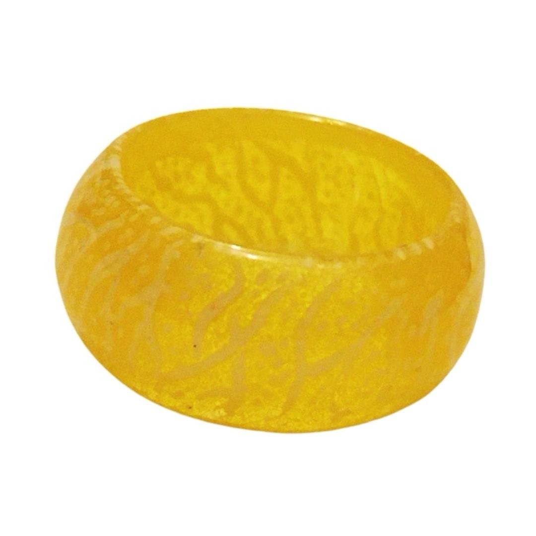 NEW IN PACKAGE Fun Set of Three Size 6 Crackled Resin Ring Band Party Jewelry