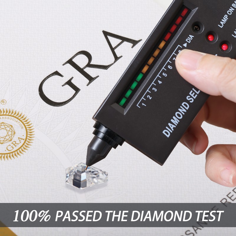 Fancy Cut Loose Moissanite Stones Coffin Shape D VVS1 Gemstones GRA Pass Tester