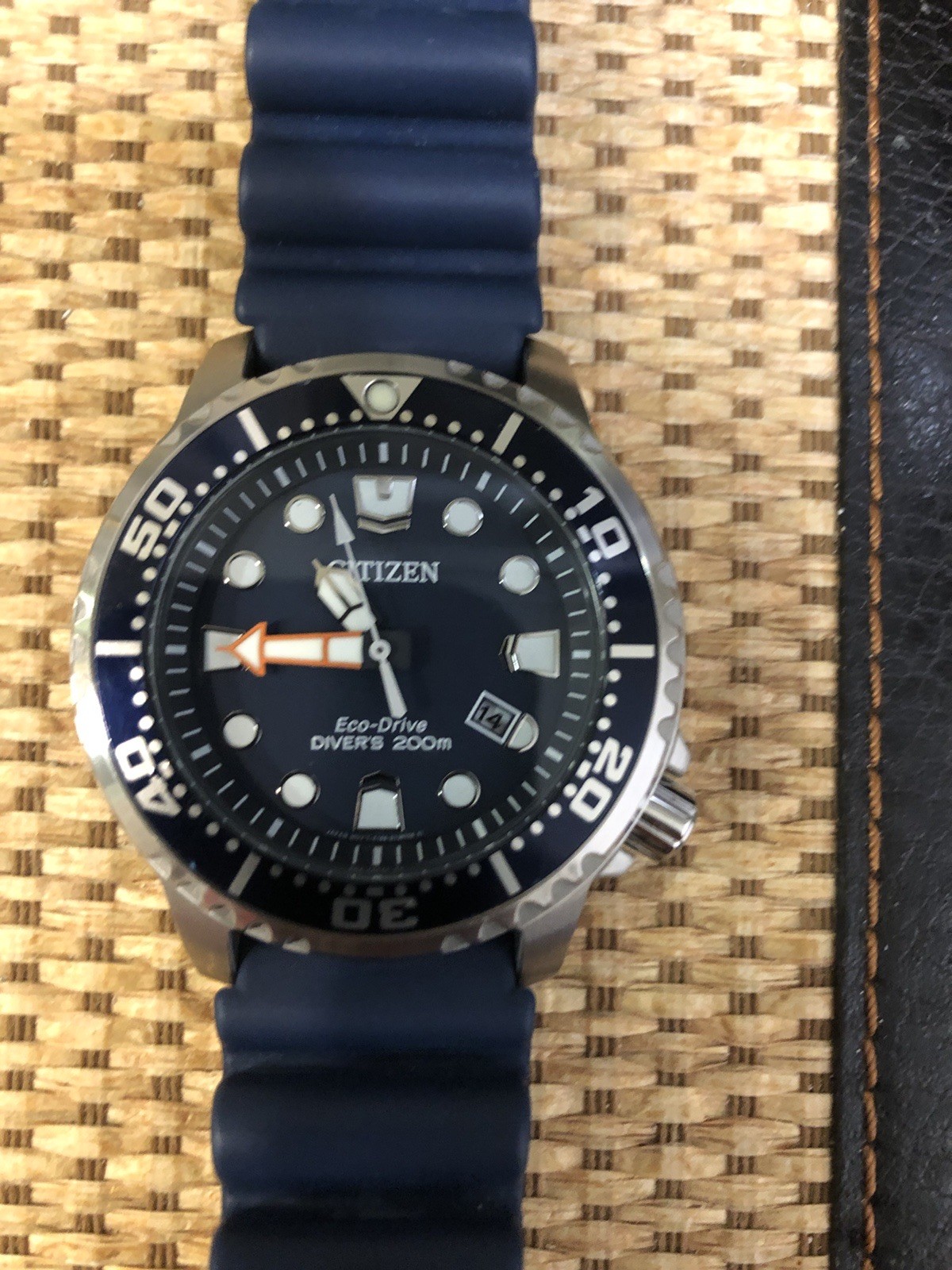 Citizen Eco-Drive Promaster BN0151-09L Blue Divers Watch **Excellent Condition**