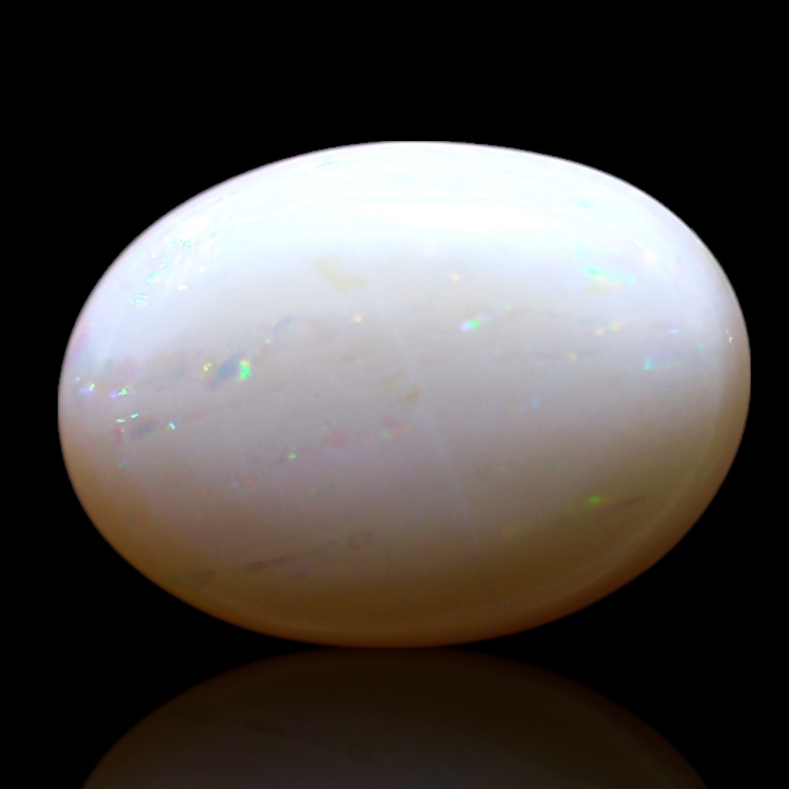 Natural Oval Fire Opal Gemstone 1.40 Cts Wire Wrap Cabochon Australia 10x7x3 mm