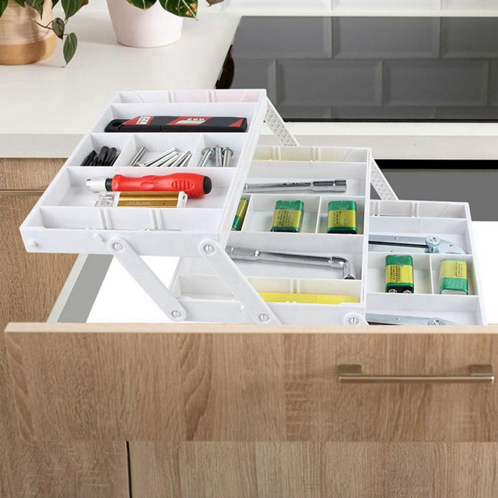 Jewelry Display Holder White Foldable Kitchen Storage Box for Jewelry and 2756