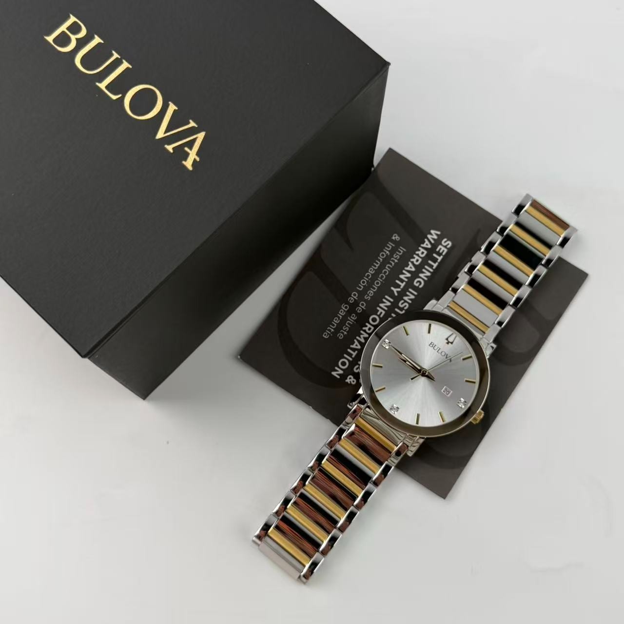 Bulova Futuro Modern 98D151 Silver Dial Stainless Steel Men’s Quartz Watch 42 mm