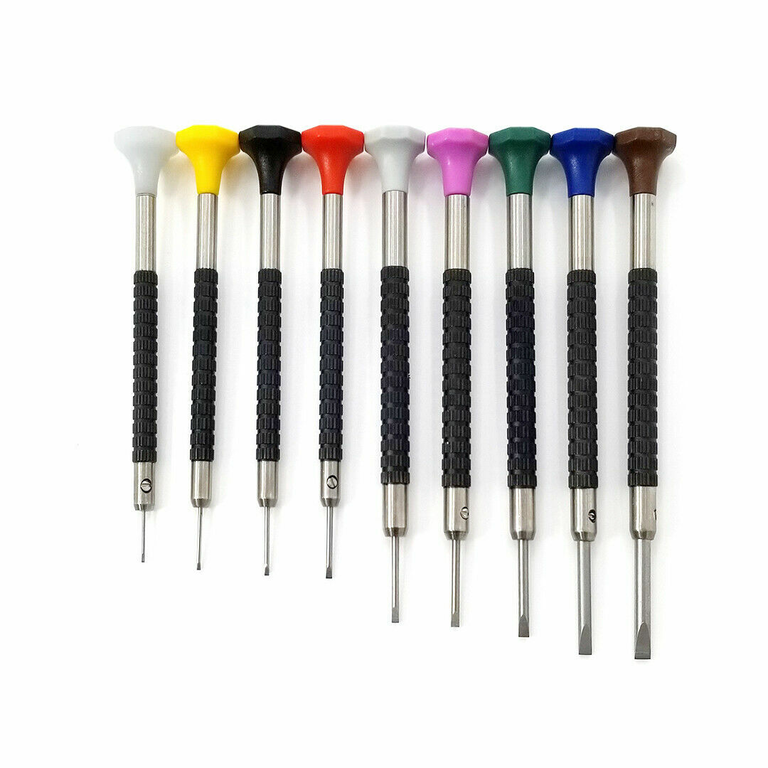 TIMELAB Watch Jewelry Repair Precision Screwdriver FLAT HEAD Blade 1 PC 9 Sizes
