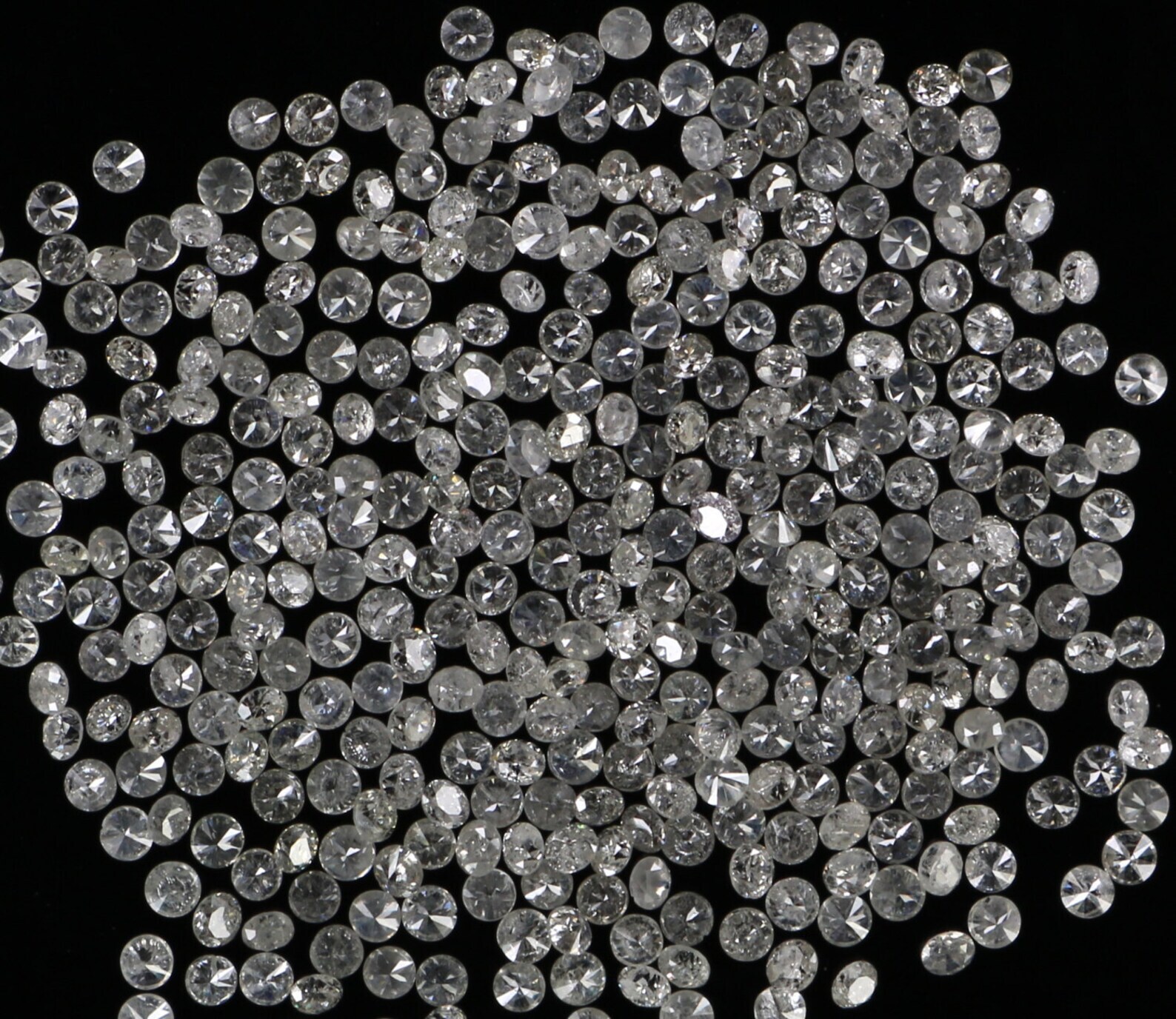 Real Natural Loose Diamond Round 100 Pcs Lot I1-I3 Clarity G-H White Color Q01