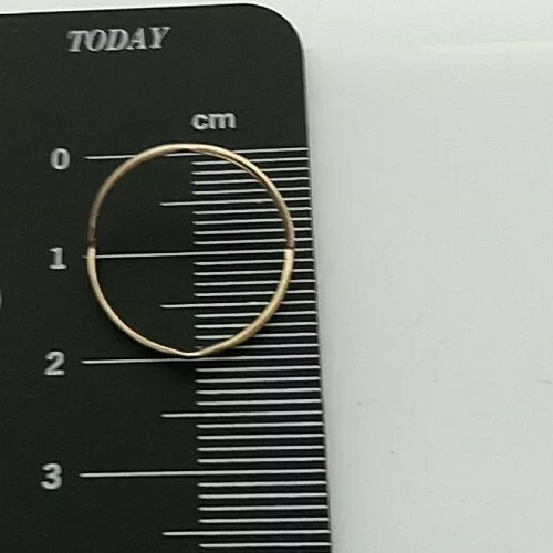 9 Carat Yellow Gold 375, Small Full Wishbone Ring, Size M + Half