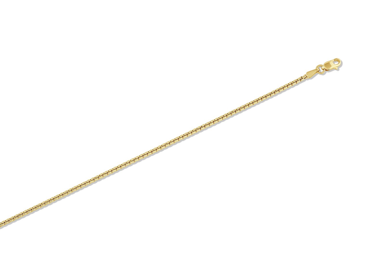 10k yellow solid gold box chain 16″inch 1.7 mm 5.7 grams