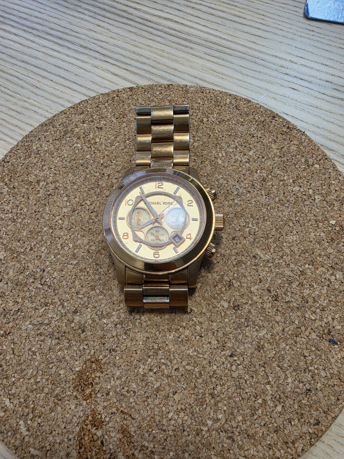 Michael Kors Rose Gold-Plated Stainless Steel Men’s Watch MK8096