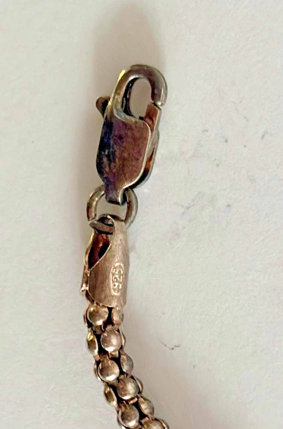 Italian 925 Sterling Silver Popcorn Chain Necklace 18″ 7g ITALY Lobster Clasp