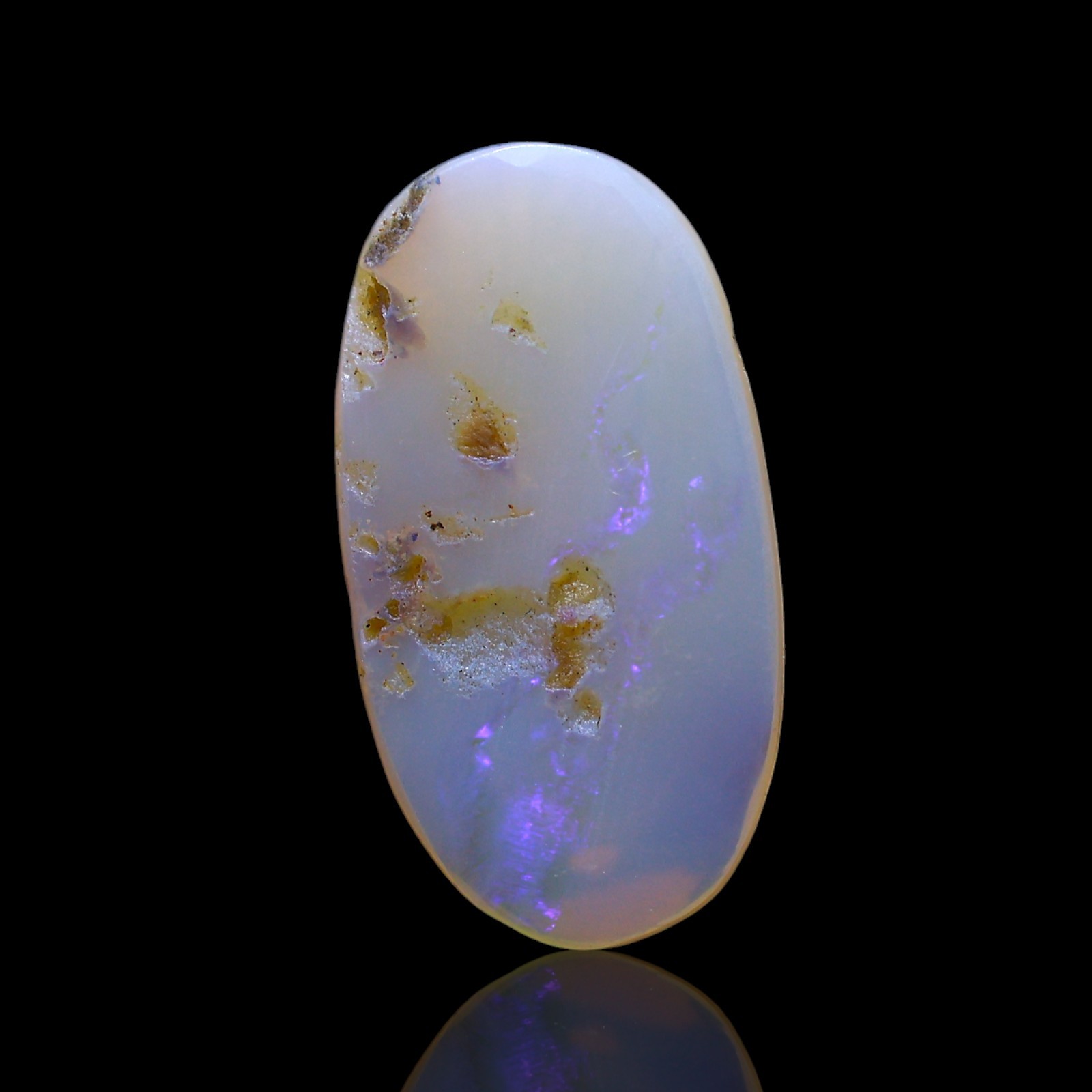 Natural Oval Fire Opal Cabochon Wire Wrap Gemstone Australia 3.00 Cts 17x9x3 mm