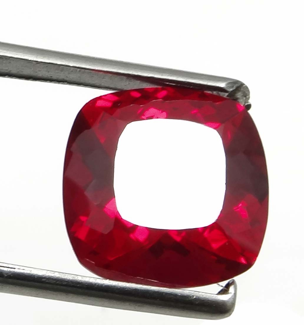 NATURAL 15.00 CTS PIGEON BLOOD RED RUBY coushion GEMSTONE CERTIFIED