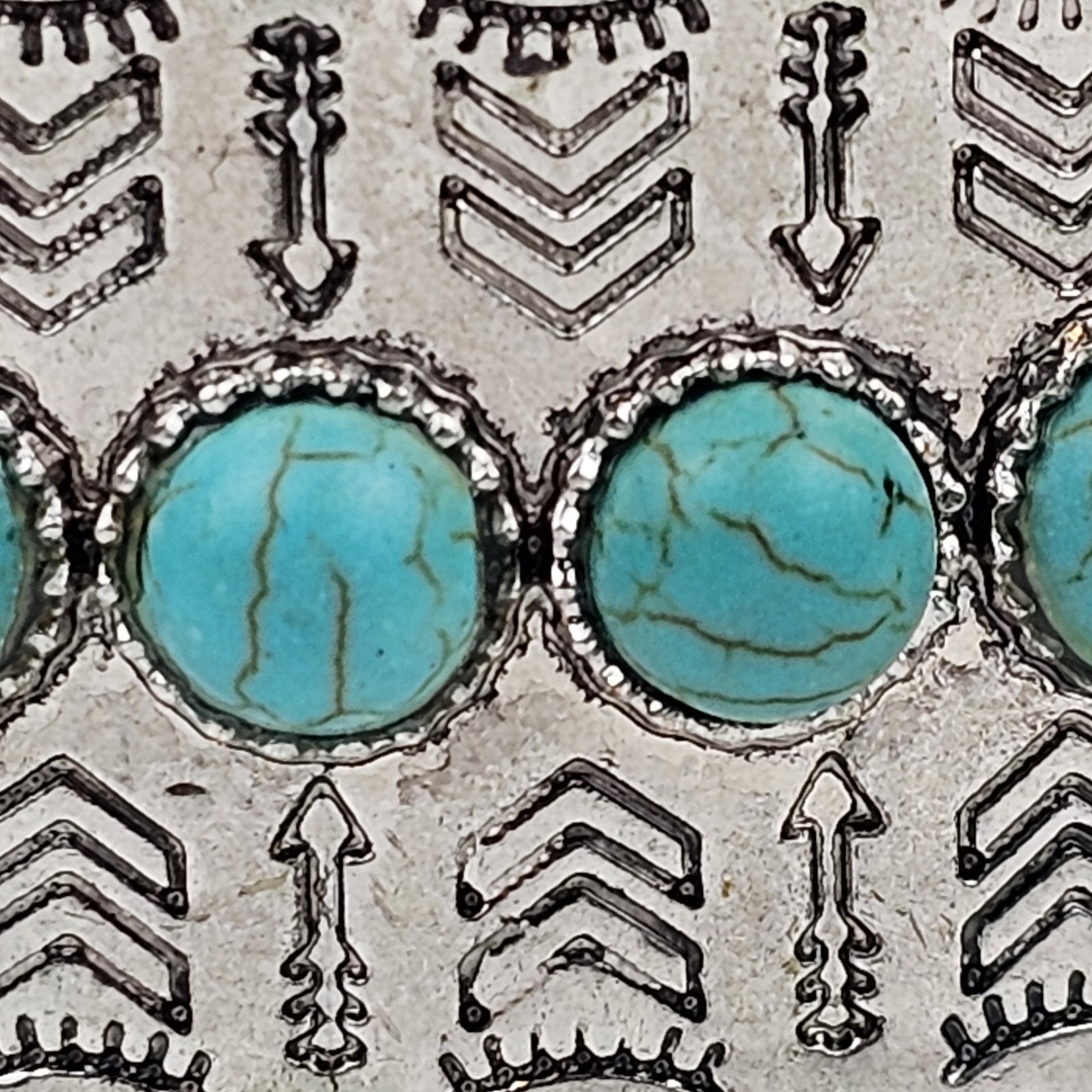 JEWERLY – Sterling Silver Native American Vintage Antique Cuff Bracelet 2.5 oz