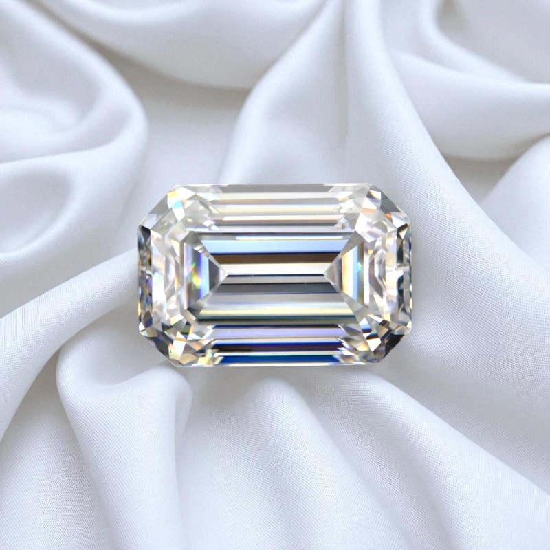 Emerald Cut D Color Loose Moissanite 0.5-10ct VVS1GRA Certificate Excellent Cut