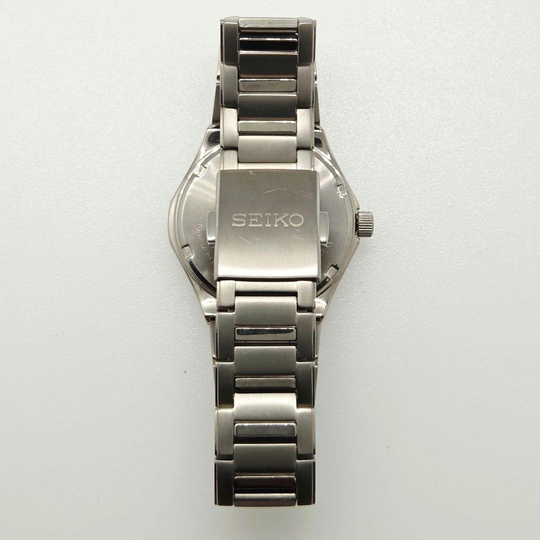 SEIKO V147-0AC0 Titanium Black Dial Date Working Condition
