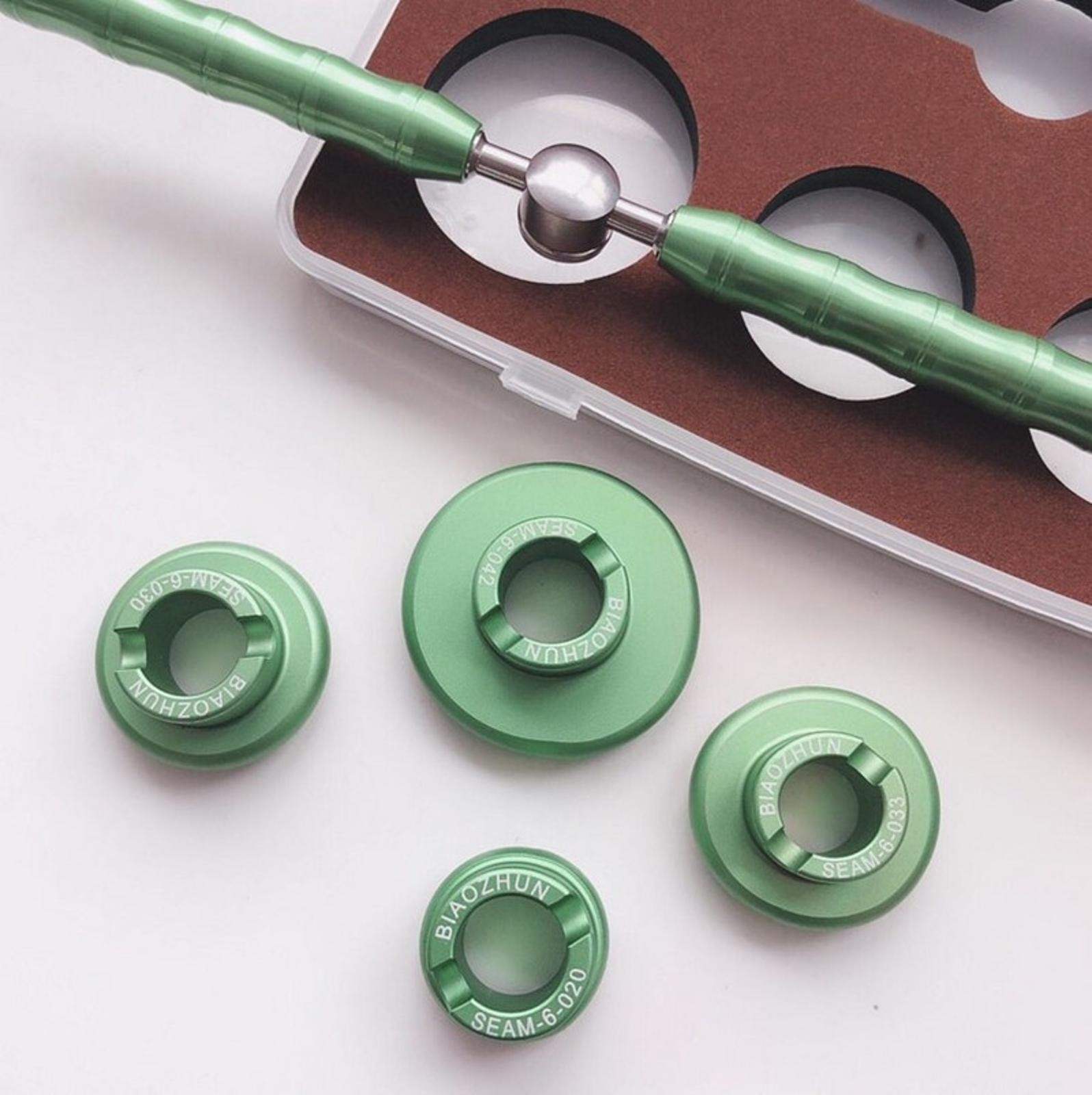 9 in 1 Grooved 5&6 Pin Dies Luxury Watch Back Case Opening Repair Tool 20-42MM