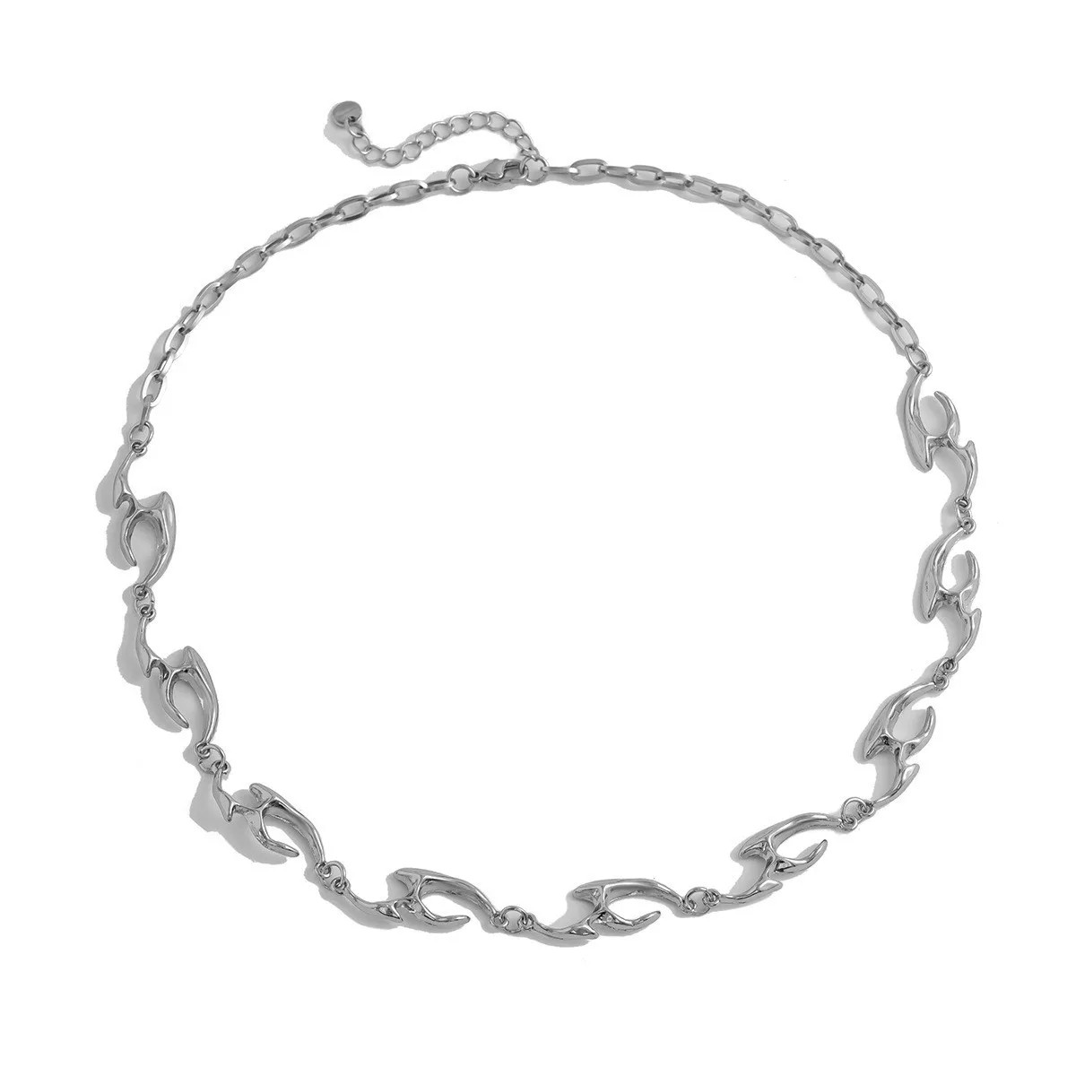Hip Hop Irregular Titanium Steel Necklace for Man Luxury Collar Chain Unisex Jew