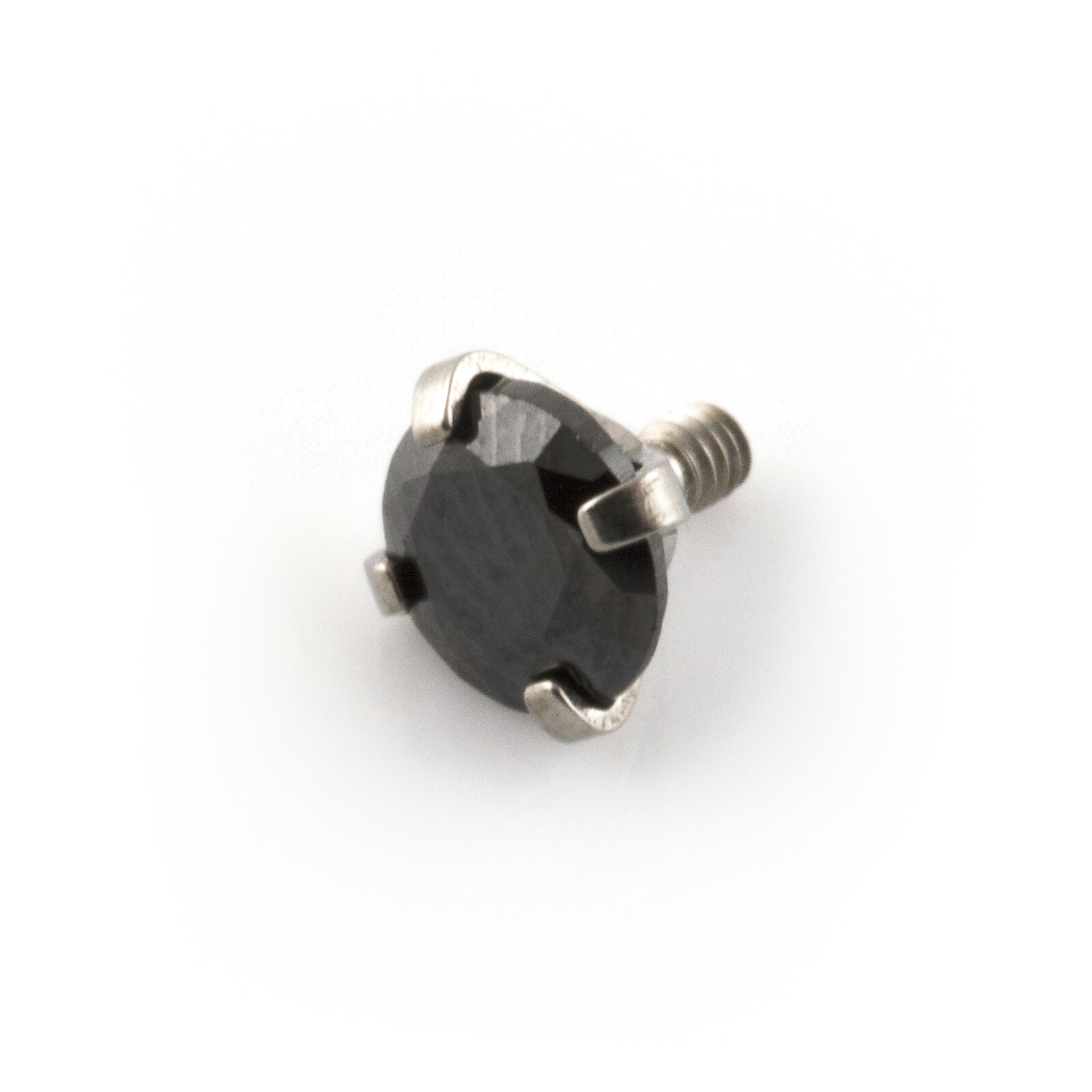 Prong Set Gem Dermal Anchor Top Micro Dermal Head For Internal Threaded Bars