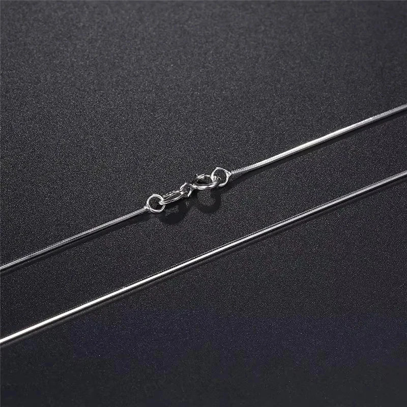 Men&Women’s 925 Sterling Silver Tarnish-Free Italian Snake Chain Necklace 16-24*
