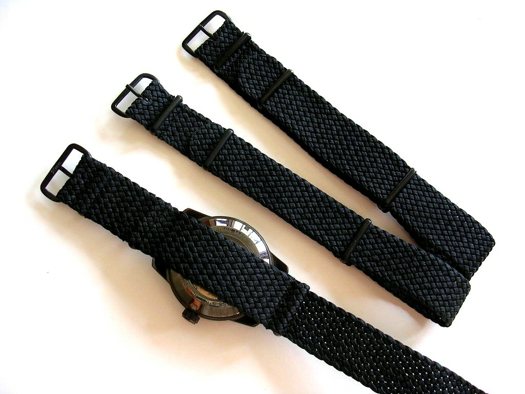 Perlon NATO G10 ® Braided Woven Heavy Nylon watch band strap IW SUISSE 18-20-22m