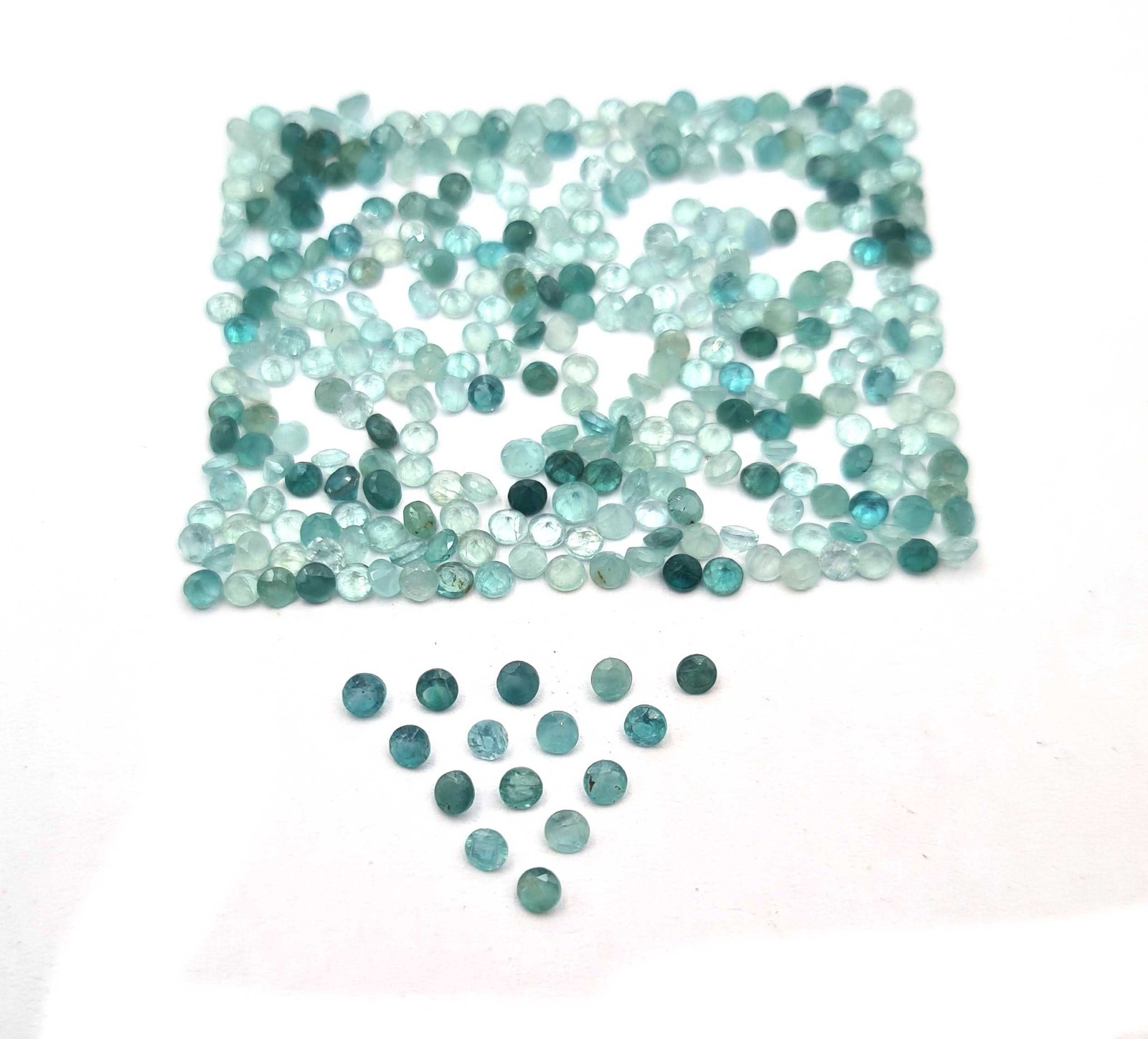 Natural Grandidierite Round Cut Loose Gemstone Lot 100 Pcs 2.70 MM