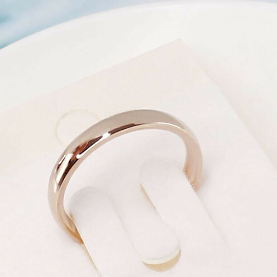 Tungsten Carbide Comfort Fit Polished Plain Band Wedding Ring 4mm