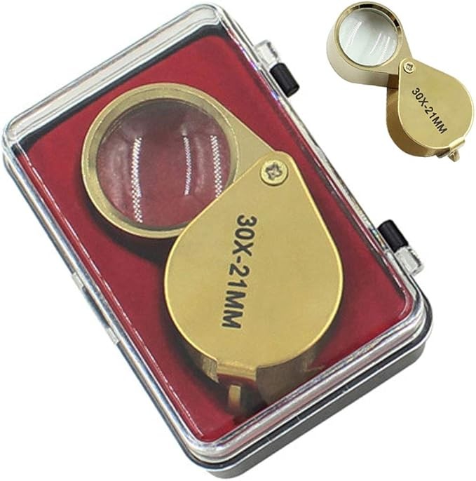 NEW 30X Jewelers Loupe Magnifier Jewelry Coin Loop Magnifying Glass Eye Pocket