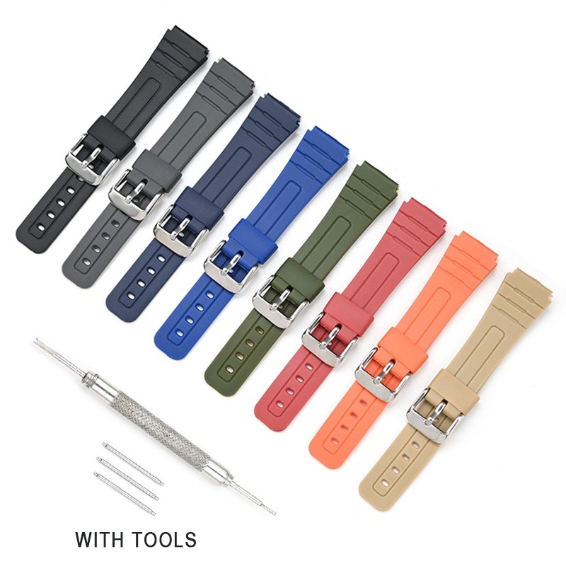 Watch Strap Band For Casio A168 A158 F91W F84 F105 F108 AE1200 AE1300 AE1000